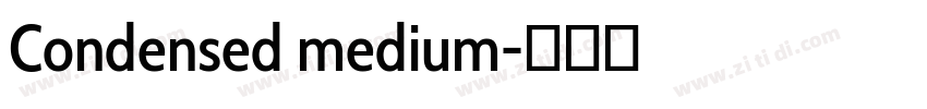 Condensed medium字体转换